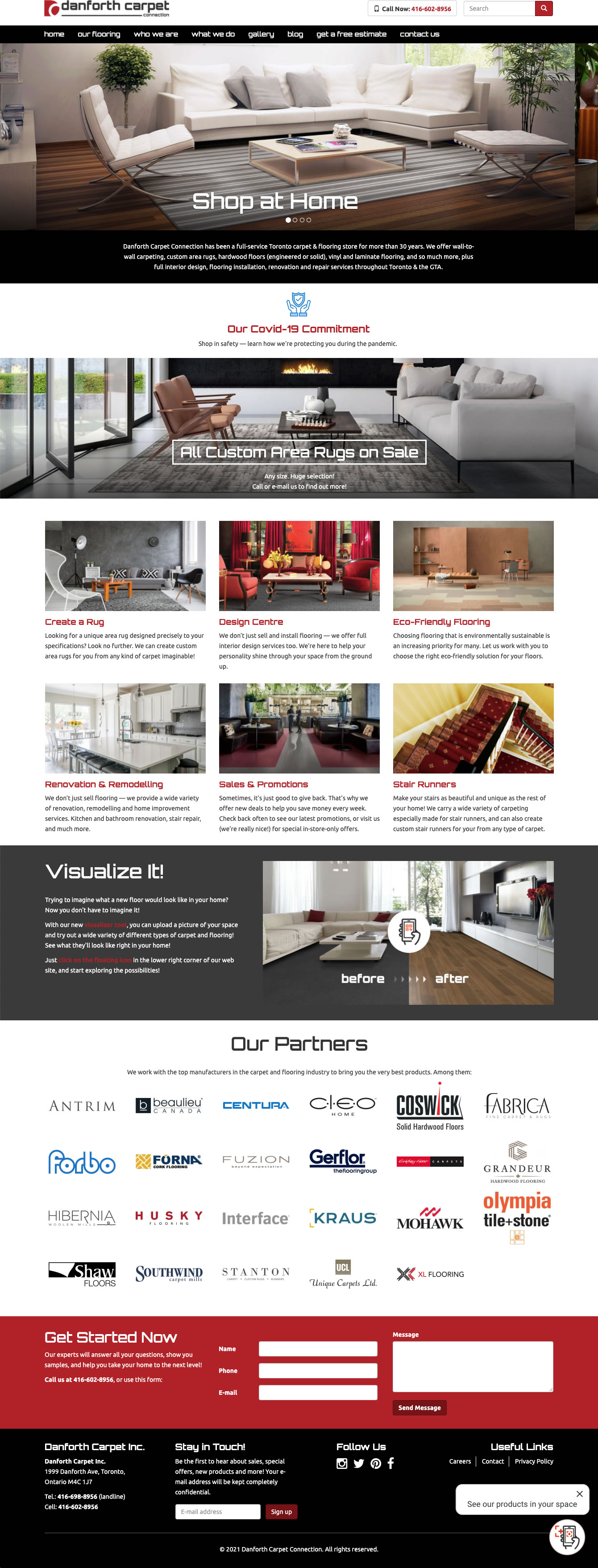 Danforth Carpet Connection web site